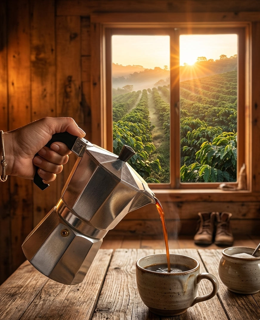 Cafetera italiana de aluminio 300 ml - Imagen 2